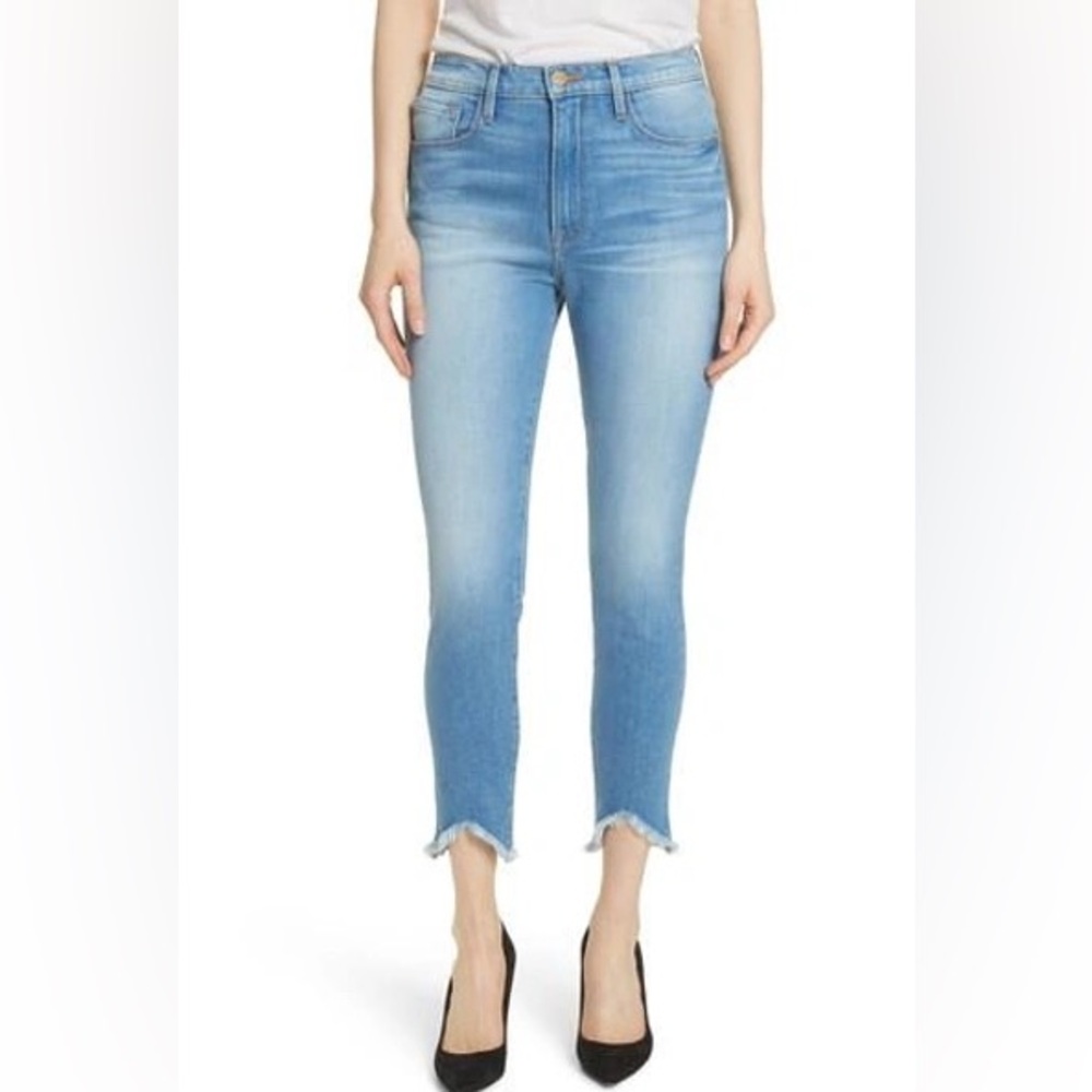 Frame Denim Ali High Rise Cigarette Jeans in Opus - Size 24